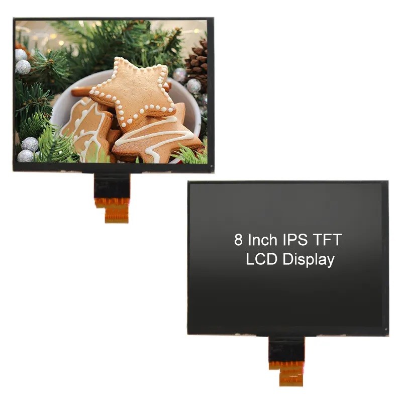1024x768 pantalla táctil capacitiva de la exhibición LVDS de TFT LCD de 8 pulgadas