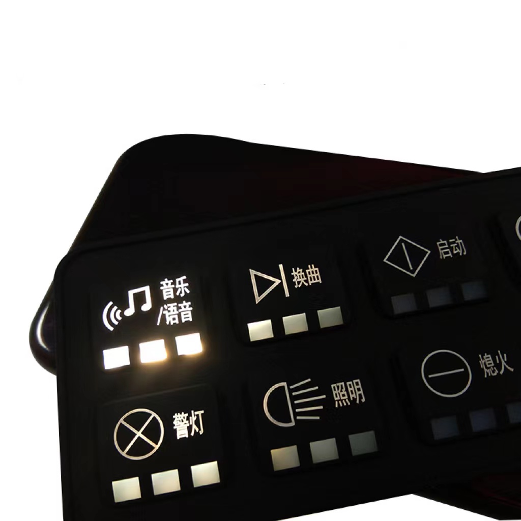 Manufacture Laser Symbol Backlight Silicone Keypad For Remote Controller