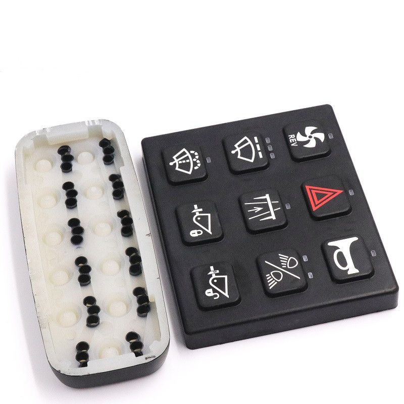 Laser Symbol Silicone Keypad For Remote Controller